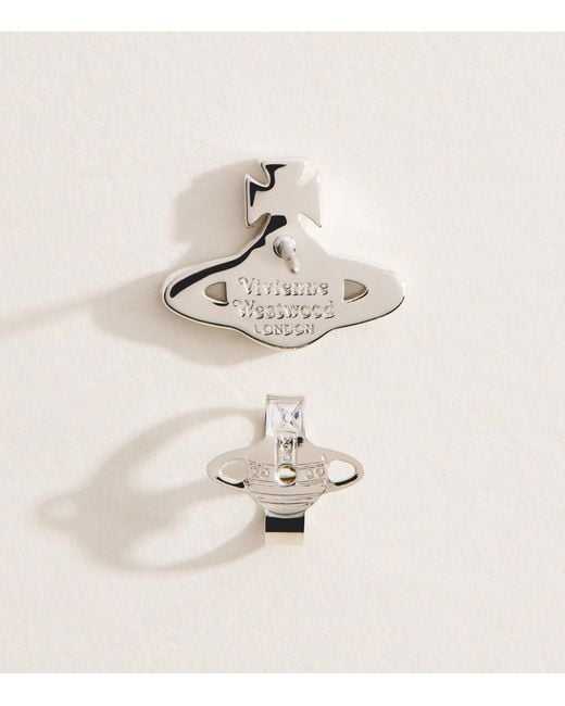 Vivienne Westwood White Marinetta Single Earring for men