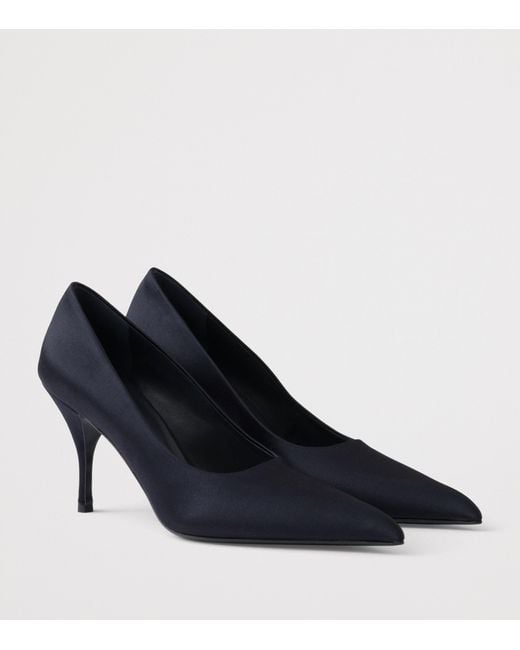 Prada Blue Satin Pumps 85