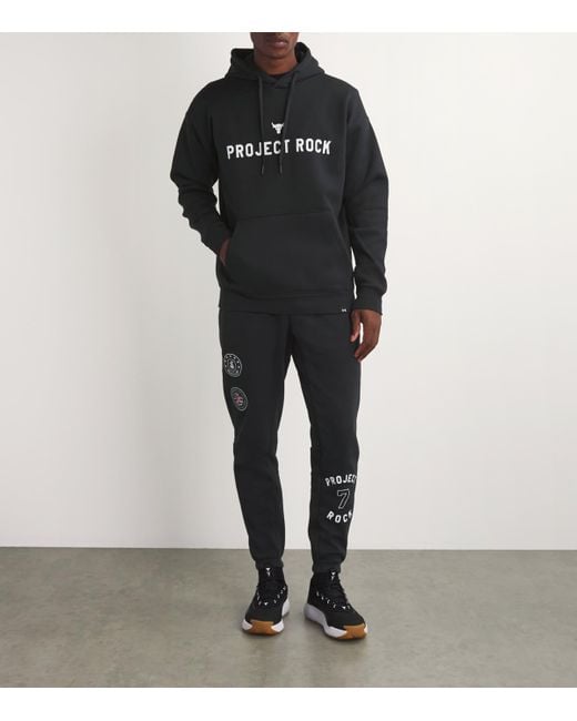 Under Armour Project Rock Icon Fleece Sweatpants in Black for Men Lyst UK