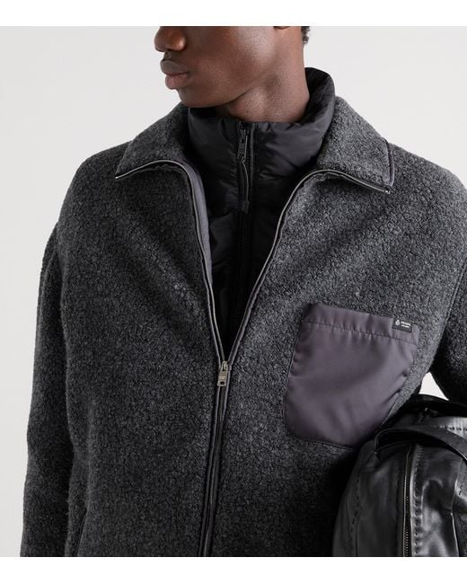 Prada Blue Re-Nylon Puffer Jacket for men