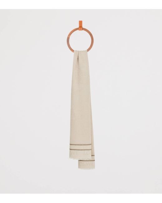Loewe Natural X Paula's Ibiza Cotton Anagram Jacquard Pareo
