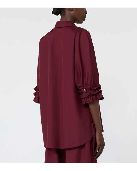 Max Mara Red Poplin Shirt
