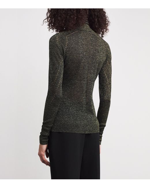 Joseph Black Metallic Lurex Leblanc Sweater