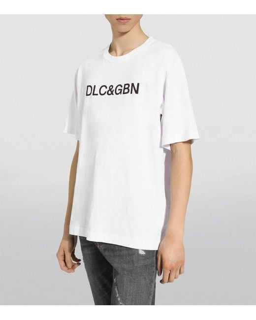 Dolce & Gabbana White Logo T-shirt for men