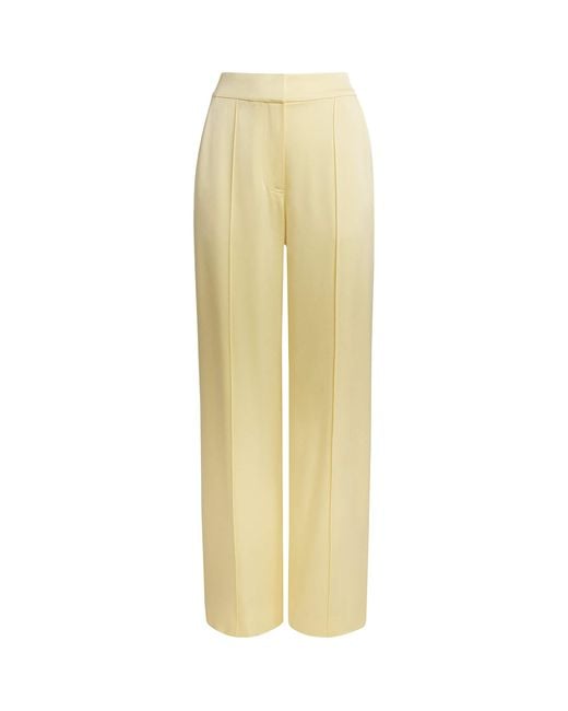 Jonathan Simkhai Yellow Satin Kyra Trousers