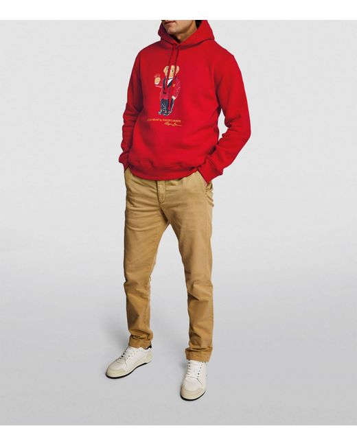 Polo Ralph Lauren Lunar New Year Polo Bear-embroidered Cotton-blend Hoody for men