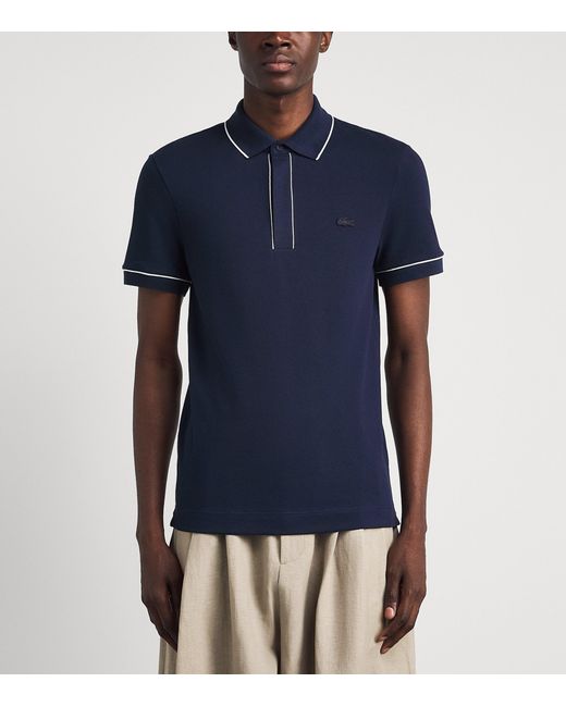 Lacoste Blue Cotton Original Polo Shirt for men