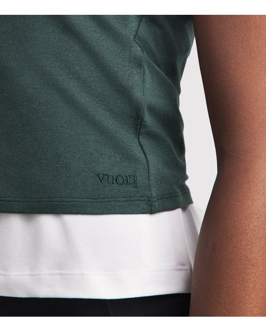 vuori Green Scoop-Neck Halo Essential Tank Top