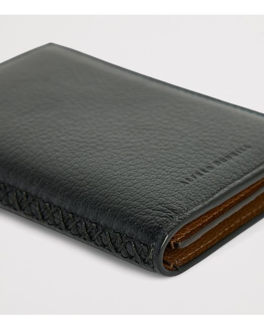 Dunhill Black Leather Century Card Holder for men