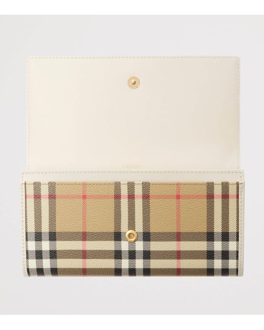 Burberry Natural Check Continental Wallet