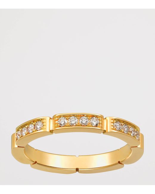 Cartier Metallic And Diamond Maillon Panthère Wedding Band