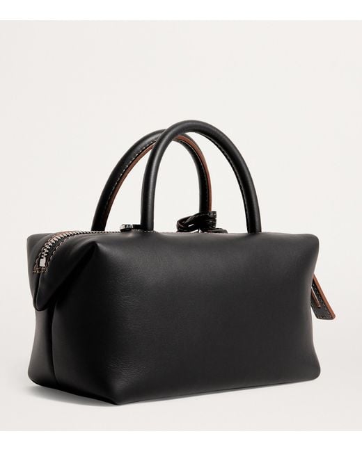 Max Mara Black Small Leather Satchel Bag