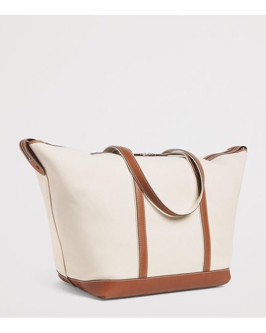 Polo Ralph Lauren Pink Large Canvas Shopper Tote Bag