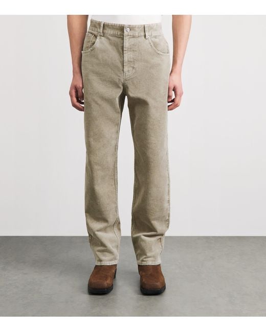 Represent Natural Corduroy Straight Trousers for men