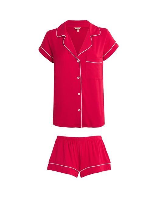 Eberjey Red Gisele Short Pyjama Set