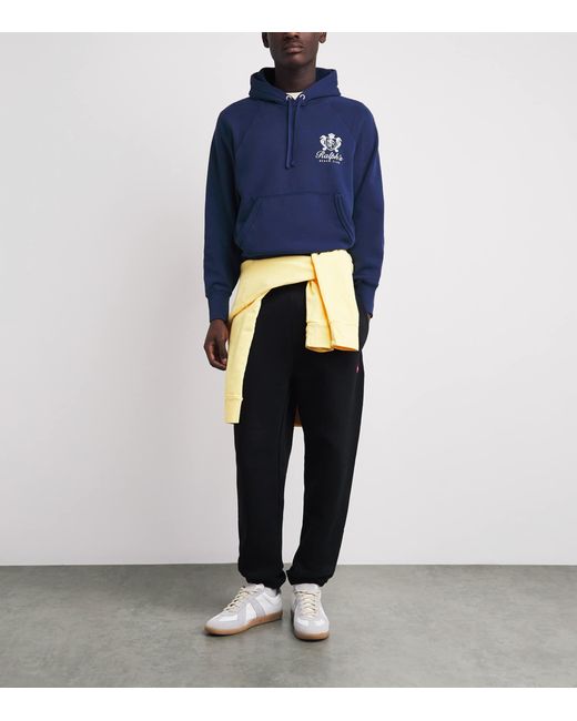Polo Ralph Lauren Blue Cotton-Blend Ralph's Beach Club Hoodie for men