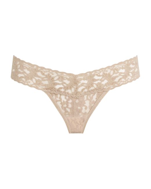 Hanky Panky Natural Lace Low-Rise Thong