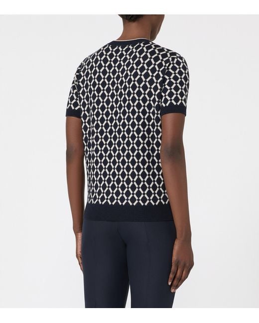 Max Mara Black Wool Short-Sleeve Sweater