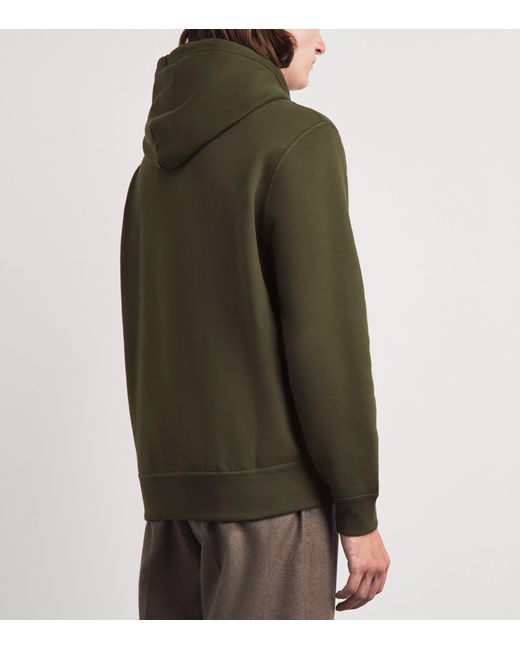 Polo Ralph Lauren Green Double-Knit Logo Hoodie for men