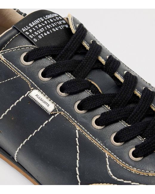 AllSaints Blue Leather Liam Sneakers for men