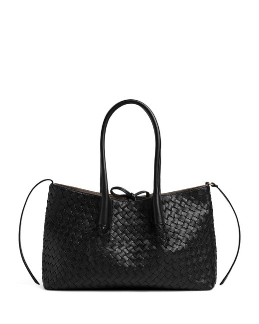 Bottega Veneta Black Leather Reversible Pinacoteca Tote Bag