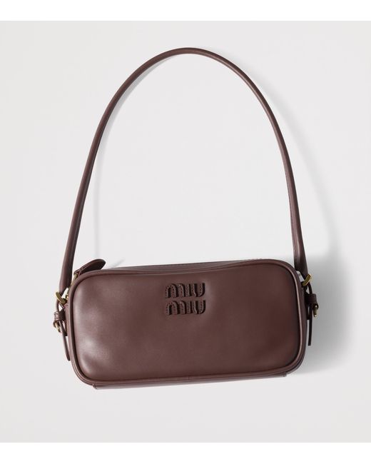 Miu Miu Purple Leather Pouch