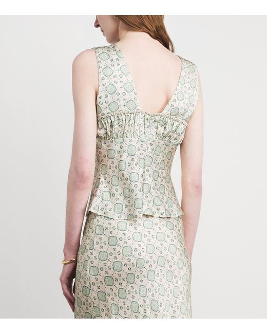 Claudie Pierlot Blue Sleeveless Printed Top