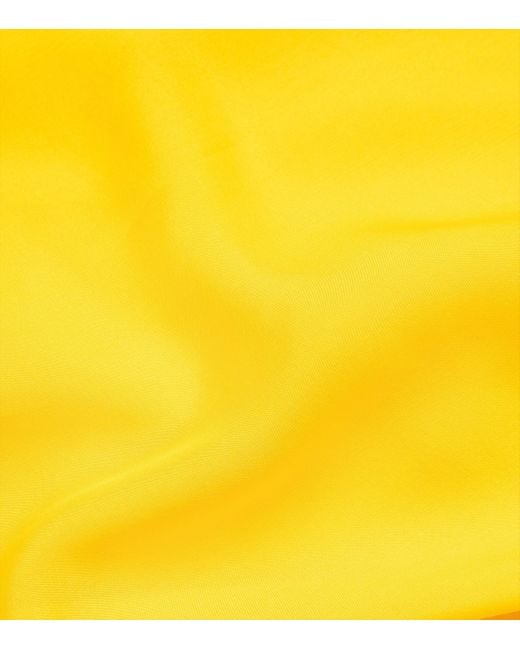 Gaurav Gupta Yellow Silk One-Shoulder Solaris Gown