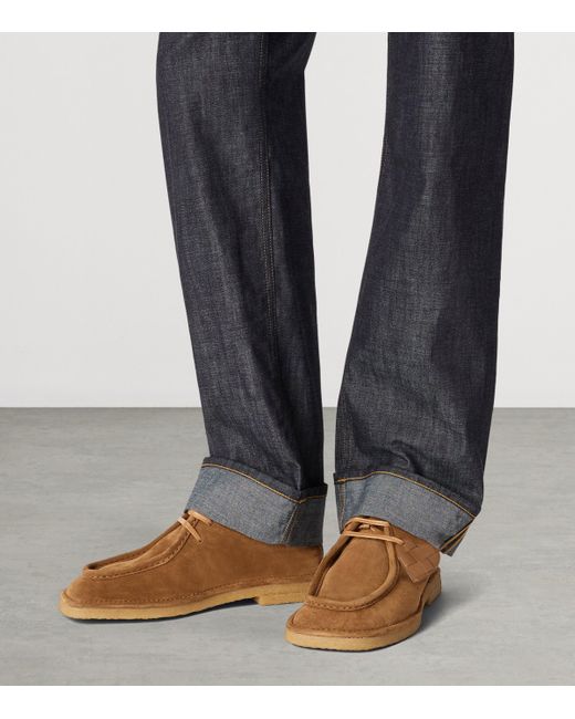 Bottega Veneta Brown Suede Daddy Derby Shoes for men