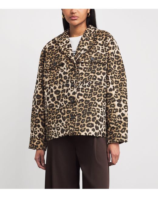 Anine Bing Multicolor Cotton-Blend Flynn Jacket