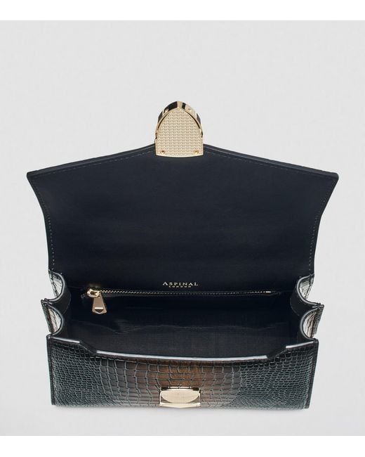 Aspinal Black Midi Mayfair 2 Top-Handle Bag