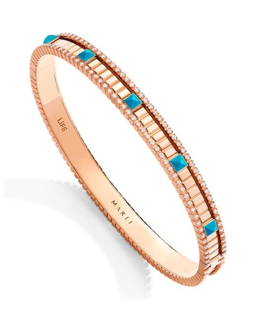 Marli New York Metallic Diamond And Life Bangle