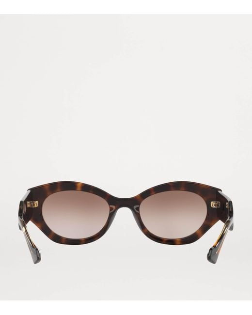 Gucci Brown Injected Oval Sunglasses