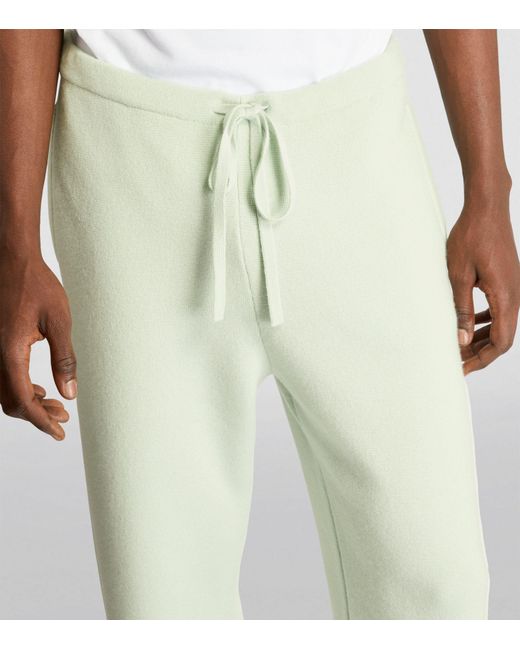 God's True Cashmere Green Cashmere And Tiger's Eye Straight Sweatpants for men