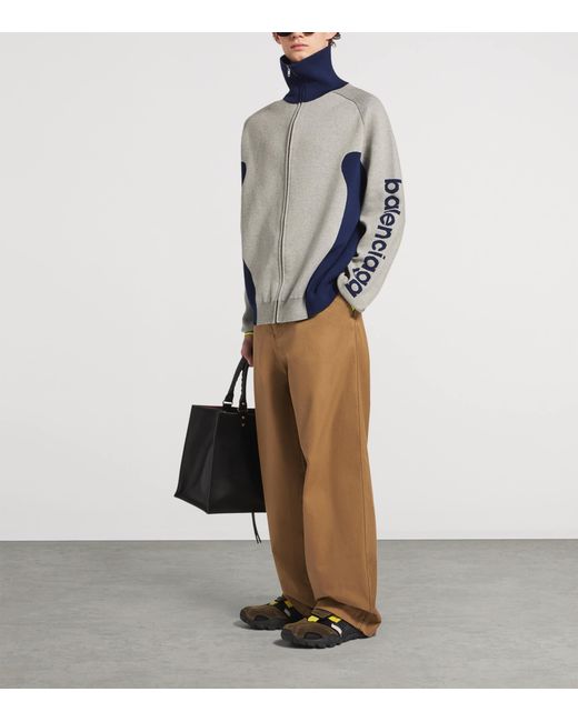 Balenciaga Blue Bodies Track Jacket for men