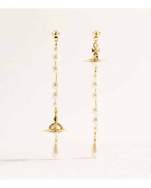 Vivienne Westwood Natural Broken Pearl Earrings