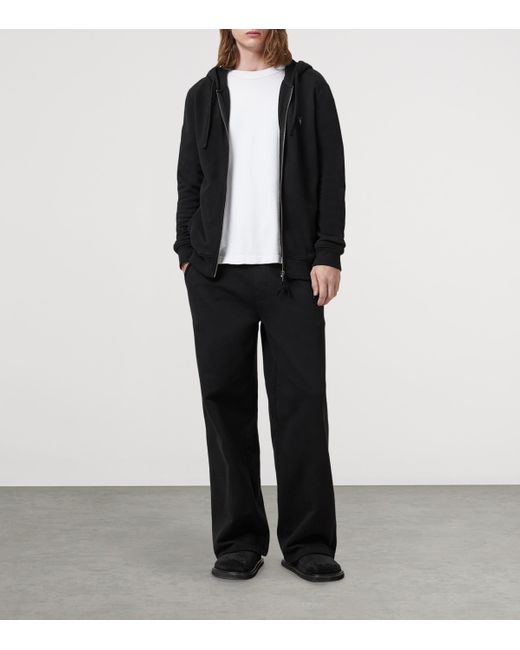 AllSaints Blue Raven Zip-Up Hoodie for men