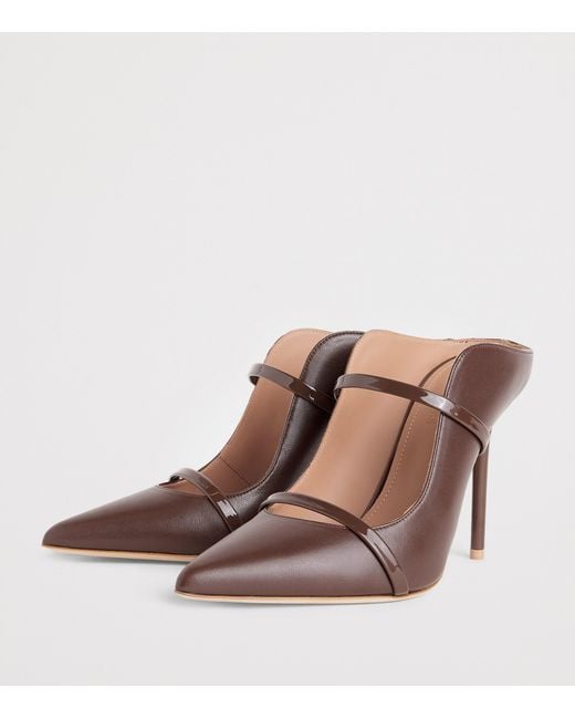 Malone Souliers Brown Leather Maureen Mules 100