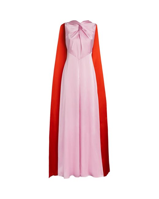 Roksanda Red Silk Amanita Maxi Dress