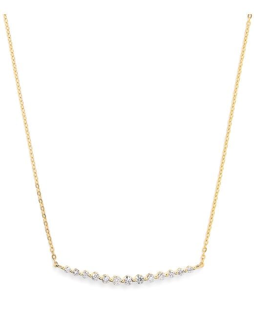 Harrods Metallic And Diamond Graduating Pendant Necklace