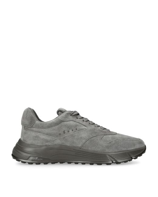 Hogan Gray Suede Hyperlight Sneakers for men