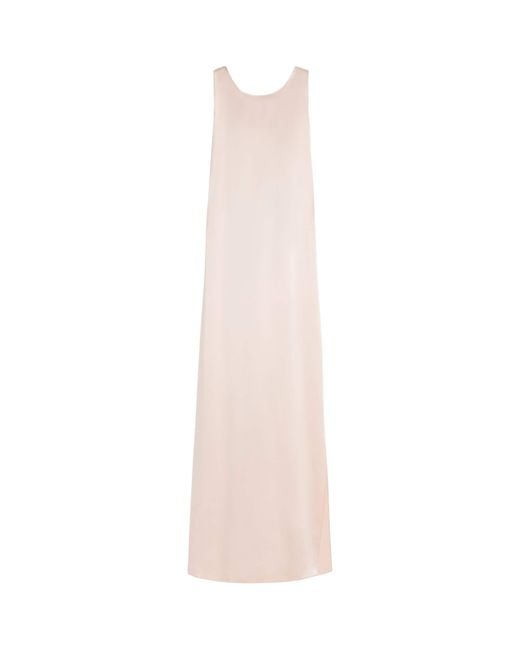 Max Mara Pink Silk Maxi Dress