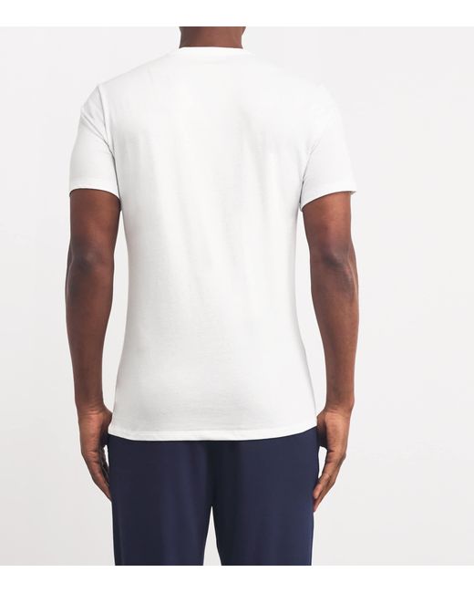 Calvin Klein White Stretch-Cotton T-Shirts for men