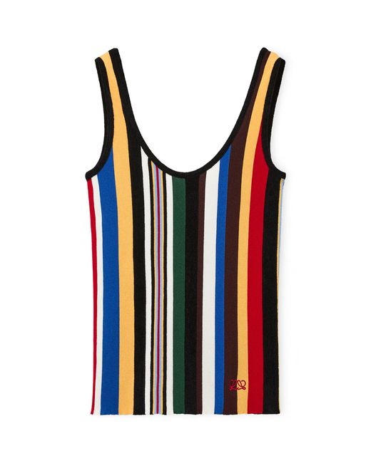 Loewe Multicolor Striped Rib Tank Top