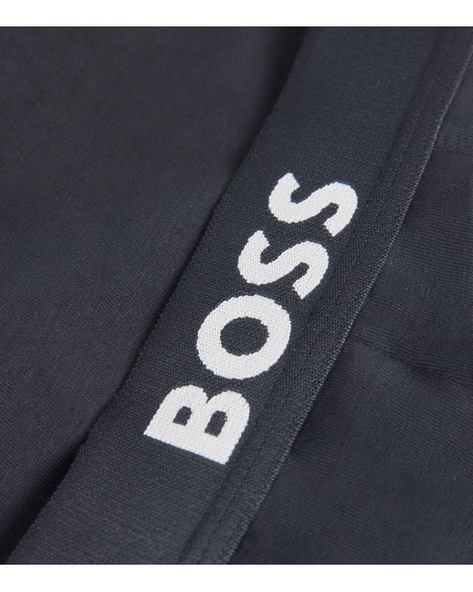 Boss Blue Organic Cotton Stretch Boxers for men