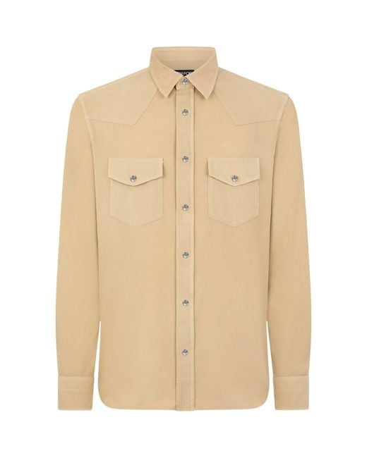 Tom Ford Natural Cotton Slim Shirt for men
