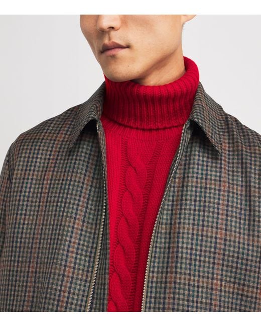 Polo Ralph Lauren Red Wool-Cashmere Rollneck Sweater for men