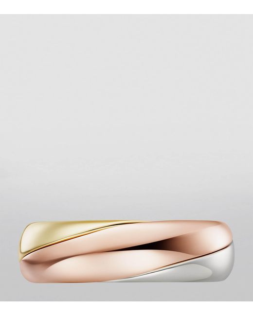 Cartier Metallic Medium, Rose And Diamond Trinity One Ring