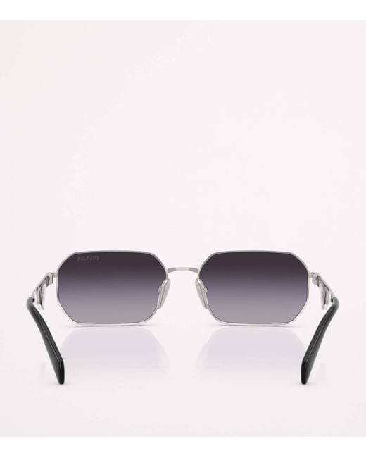 Prada Metallic Steel Pr A51S Sunglasses