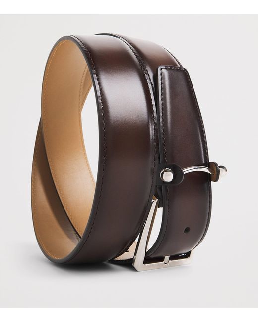 Christian Louboutin Brown Chambeliss Leather Belt for men